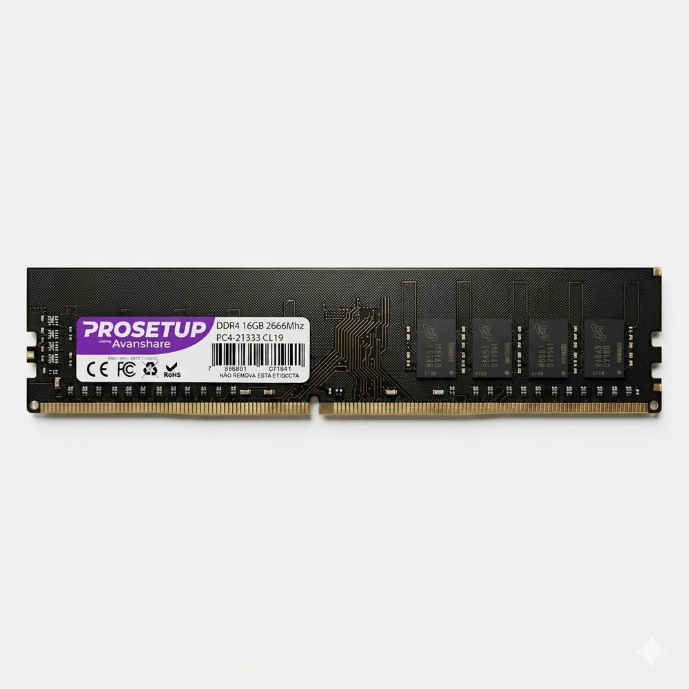 Memoria Para Desktop Ddr4 16gb 2666mhz Cl19 PC4-2666 Prosetup Avanshare