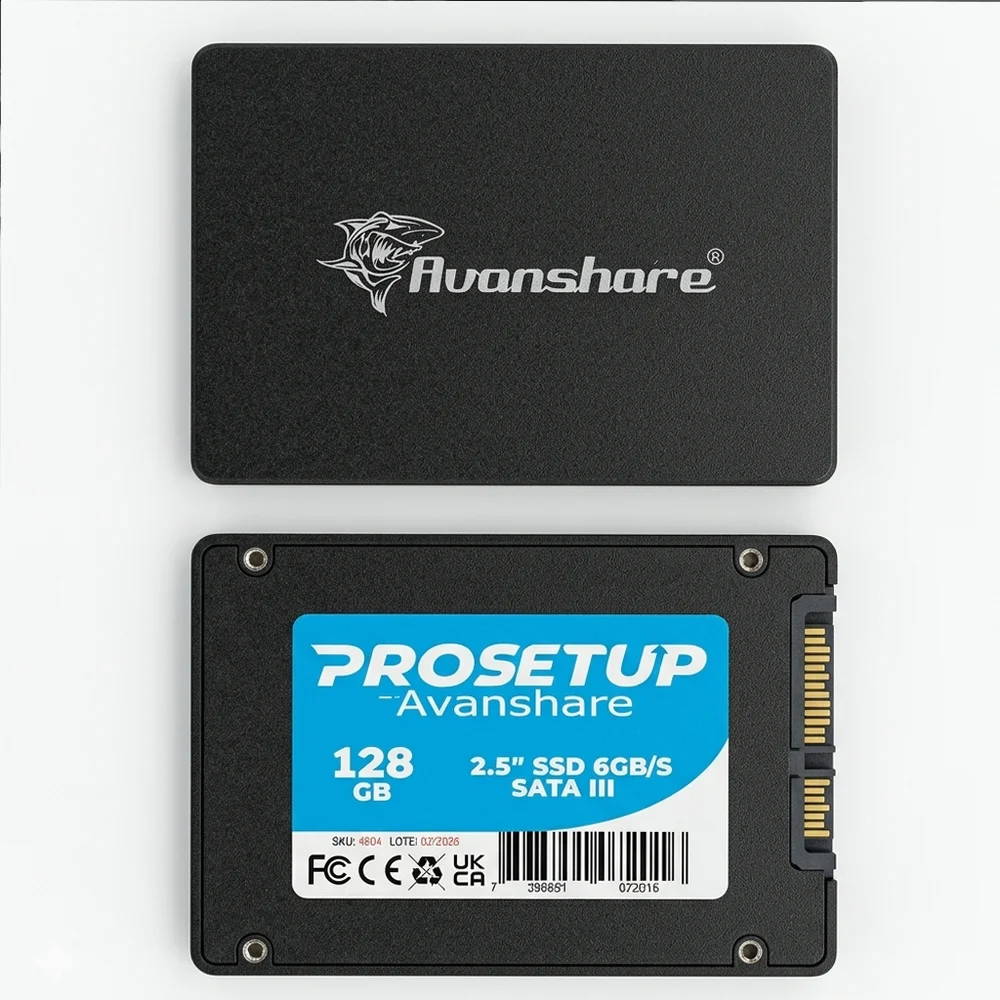 Imagem 2 de 4 do produto SSD 128GB Sata Iii 2.5" As330 Prosetup Avanshare