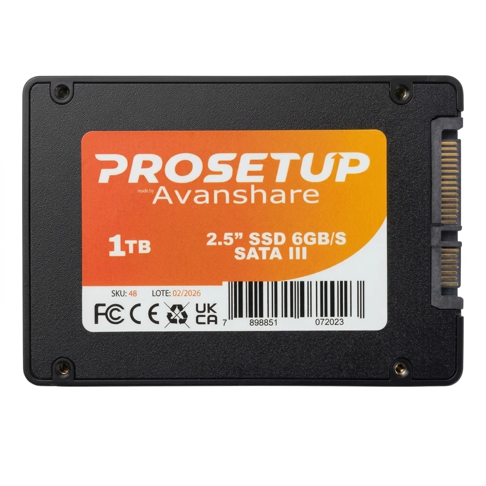 SSD 1TB Sata Iii 2.5" As330 Prosetup Avanshare SSD 1TB Sata Iii 2.5" As330 Prosetup Avanshare