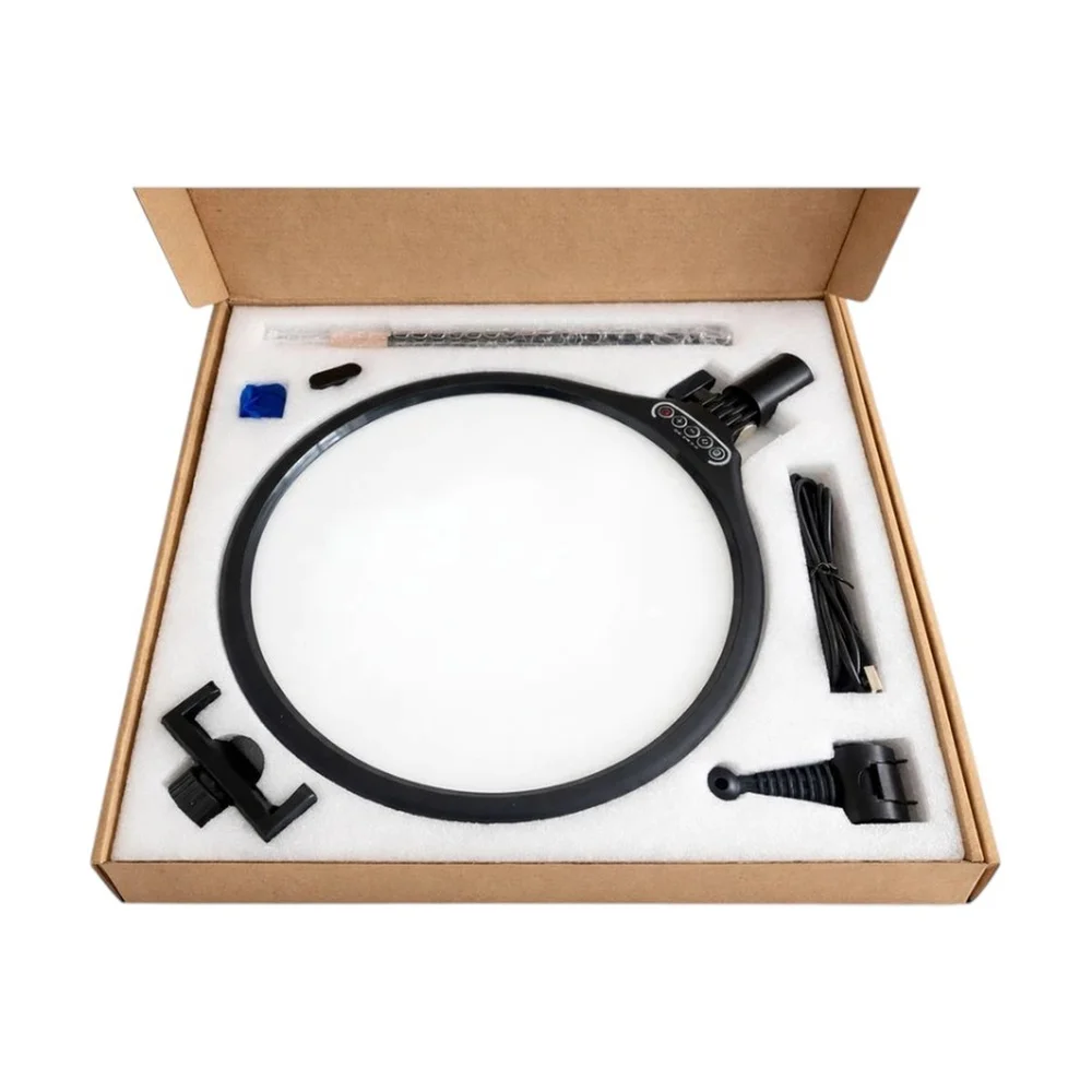 Imagem 2 de 2 do produto Ring Light LED Greika Fl-10rd 10 " Com Suporte De Mesa