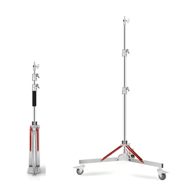Tripe De Iluminacao Greika Lsd-300 Inox 3m Com Rodinhas