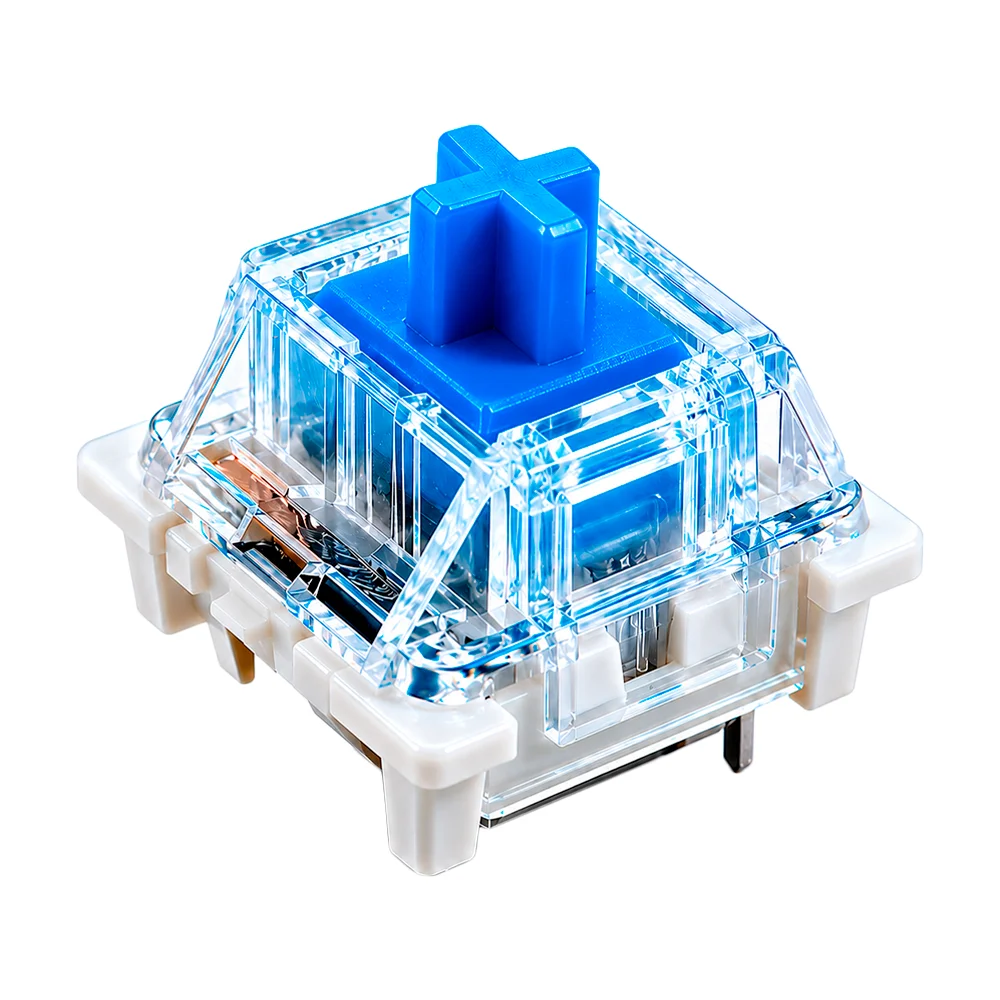 Kit 40 Switch Blue Para Teclado Mecânico Outemu Padrão Mx Azul Clicky Reposição Hot Swap