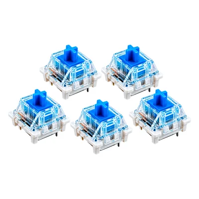 Kit 5 Switch Blue Para Teclado Mecânico Outemu Padrão Mx Azul Clicky Reposição Hot Swap