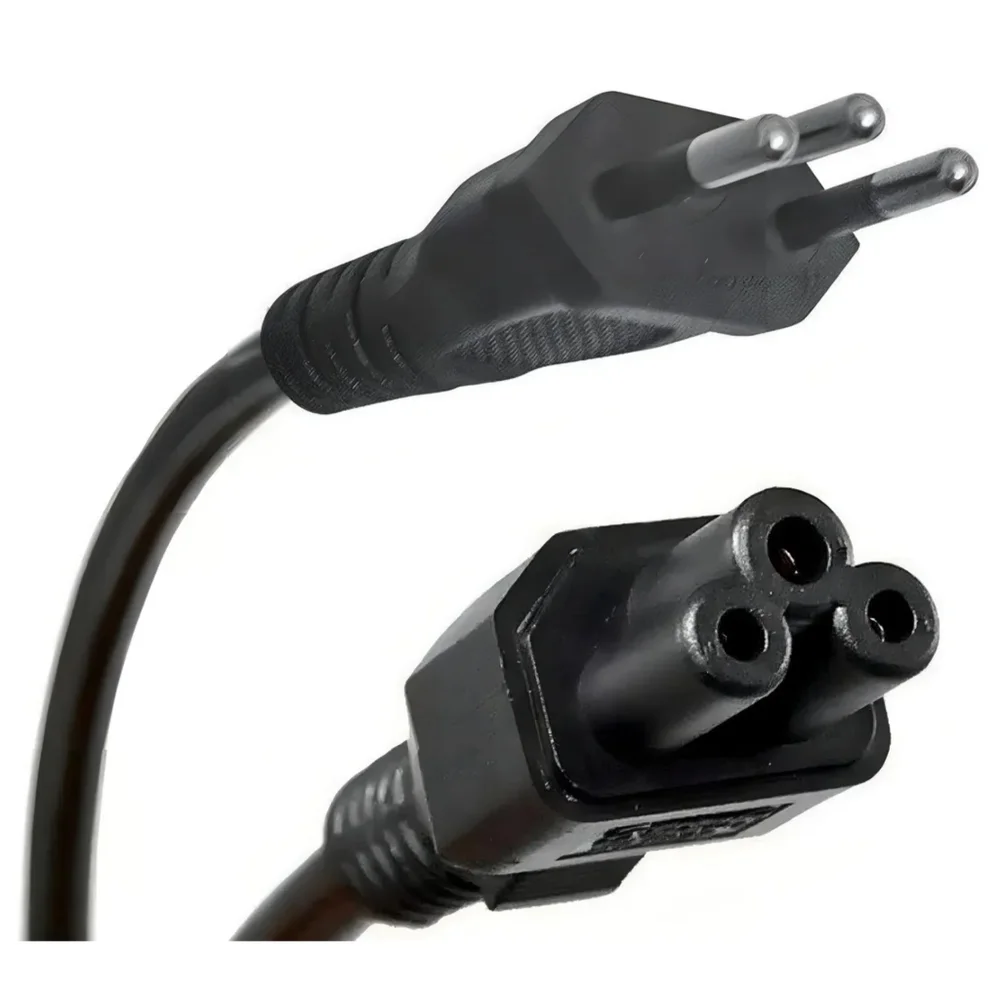 Imagem 2 de 4 do produto Cabo De Força Tripolar Para Notebook 1,50 Metros-rmj