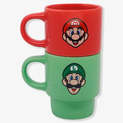 Kit Canecas Empilhaveis Super Mario