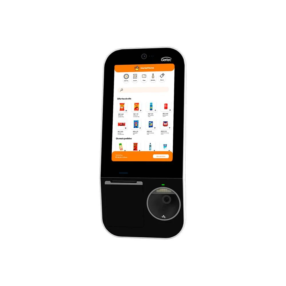 Imagem 4 de 5 do produto Terminal De Autoatendimento Gertec Smart Kiosk Sk210 C/ Leitor E Impressora