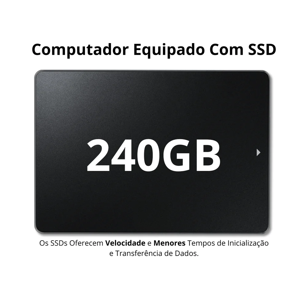 Computador Completo Intel Core i5 16gb SSD 240GB Kit Gabinete Gamer Monitor 19 - view 4