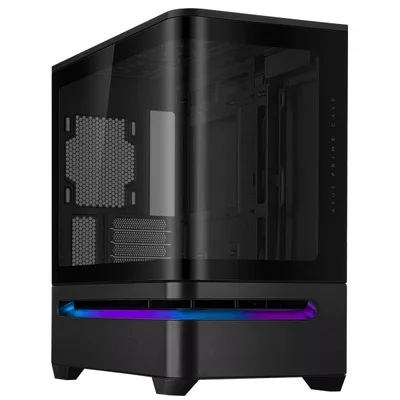 Gabinete Asus Prime Ap202, ARGB, Mid Tower, Vidro Temperado, Matx, Sem Fonte, Sem Fan, Preto, 90dc00p0-b00000