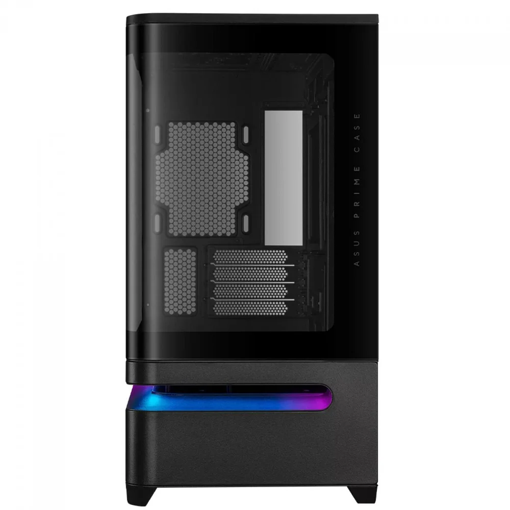Imagem 4 de 5 do produto Gabinete Asus Prime Ap202, ARGB, Mid Tower, Vidro Temperado, Matx, Sem Fonte, Sem Fan, Preto, 90dc00p0-b00000