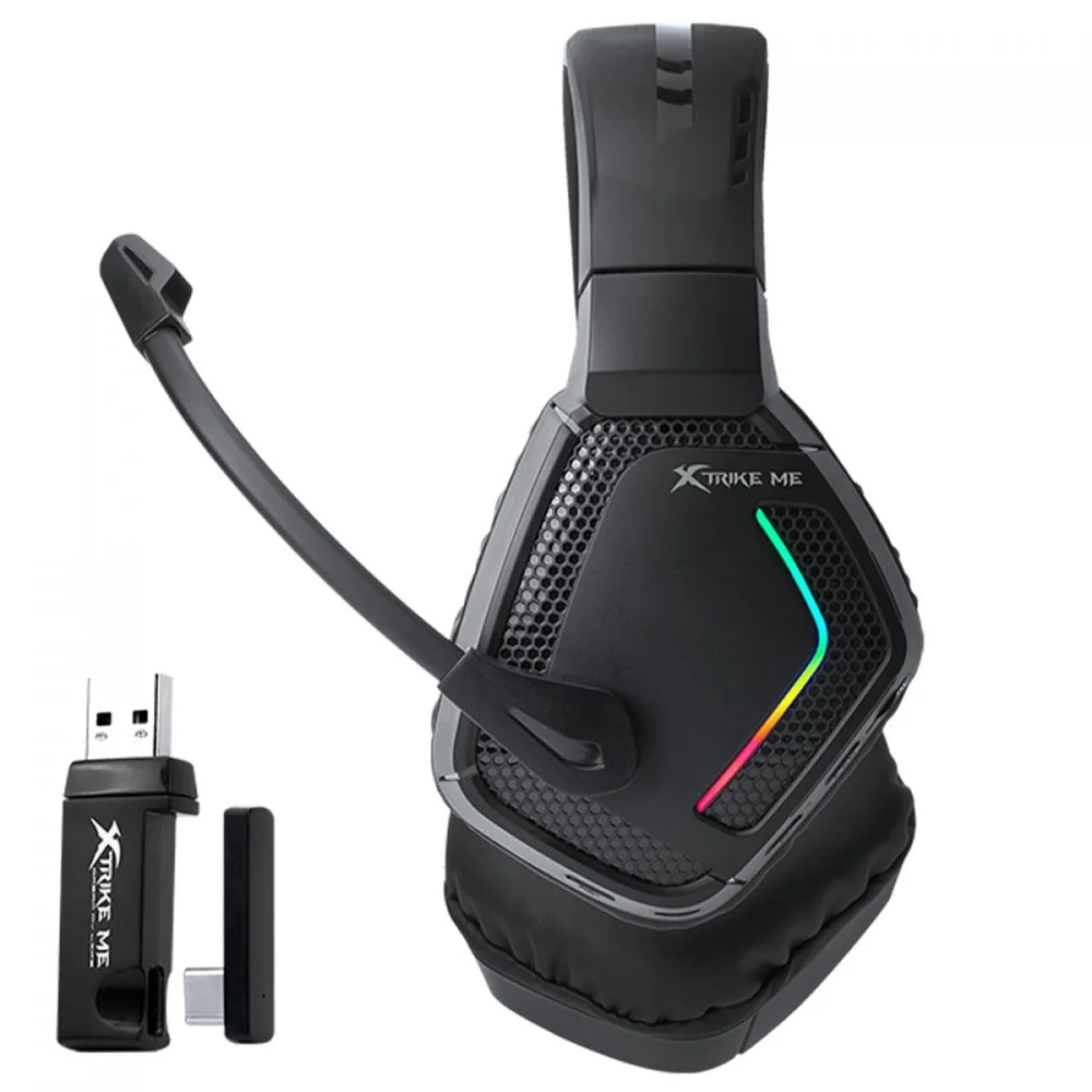 Imagem 2 de 4 do produto Headset Gamer Xtrike Me GH-512W, RGB, Wireless/Bluetooth, Drivers de 50mm, Preto