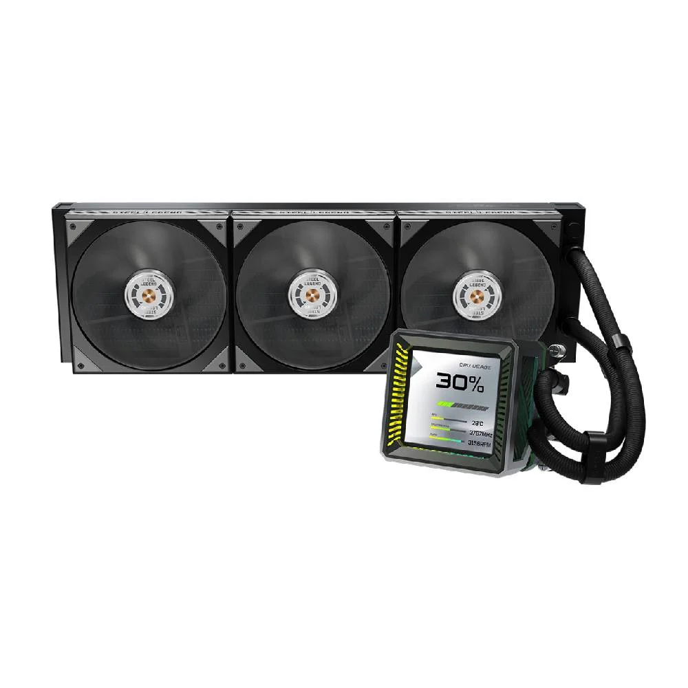 Imagem 4 de 5 do produto Water Cooler Asrock Steel Legend Dark 360 Lcd Amd/intel - 90-asla36-baaga5