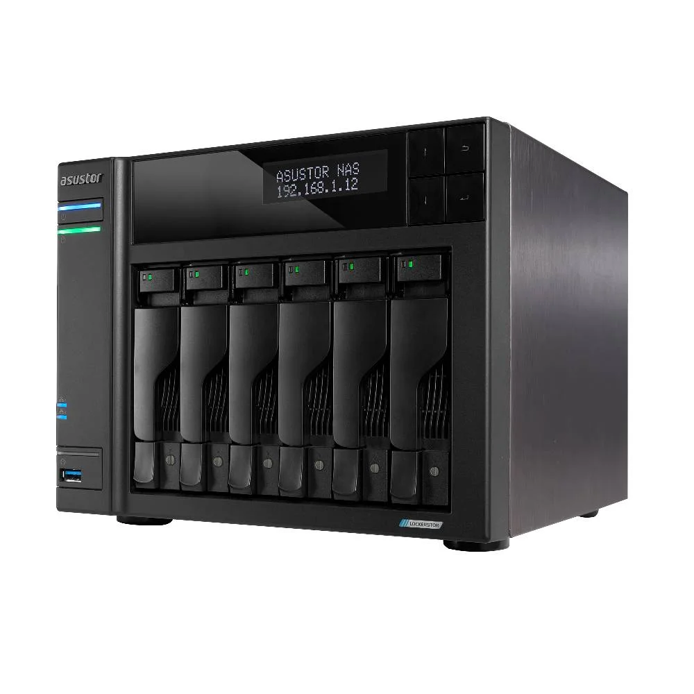 Storage Asustor Lockerstor 6 Gen2 Celeron N5105 2.0ghz 8GB Ddr4 6 Baias S/ Hd - As6706t V2 Storage Asustor Lockerstor 6 Gen2 Celeron N5105 2.0ghz 8GB Ddr4 6 Baias S/ Hd - As6706t V2