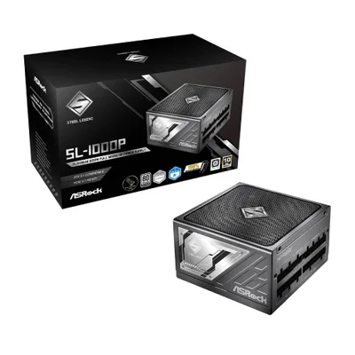Fonte De Alimentação Asrock Steel Legend 1000w 80 Plus Platinum Full Modular C/ Cabo - Sl-1000p