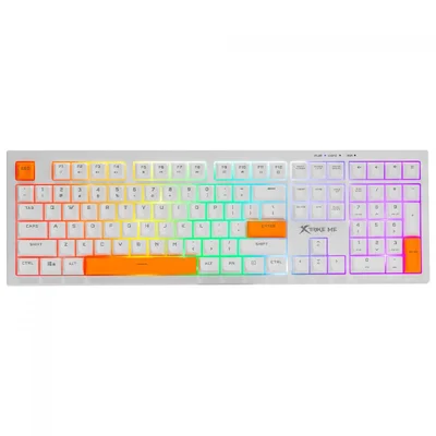 Teclado Gamer Xtrike Me Kb-512, Rainbow, Membrana, Ansi, Full Size, Branco