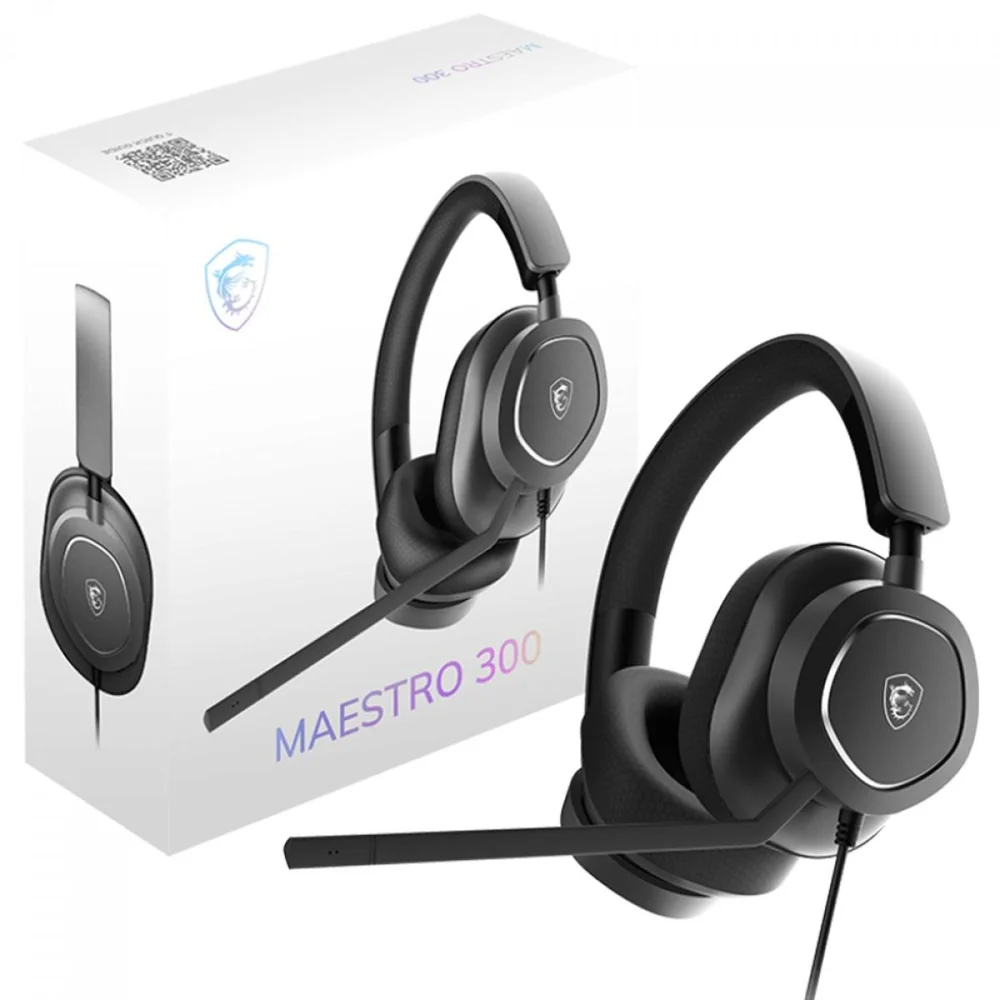 Imagem 5 de 5 do produto Headset Gamer Msi Maestro 300, Usb, Drivers De 40mm, Preto