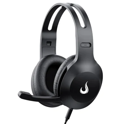 Headset Rise Mode Office 03, Drivers De 40mm, Com Microfone, Preto, Rm-hs-of-03-fb