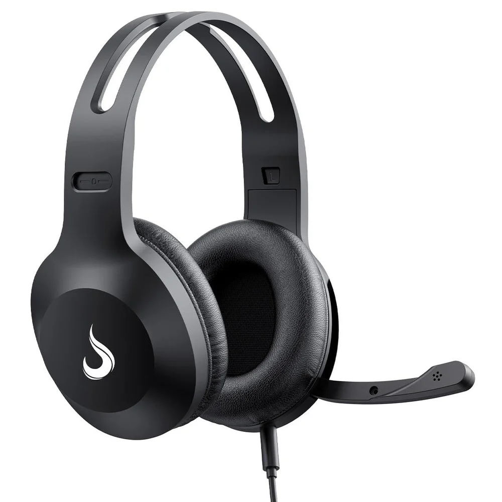 Imagem 3 de 5 do produto Headset Rise Mode Office 03, Drivers De 40mm, Com Microfone, Preto, Rm-hs-of-03-fb
