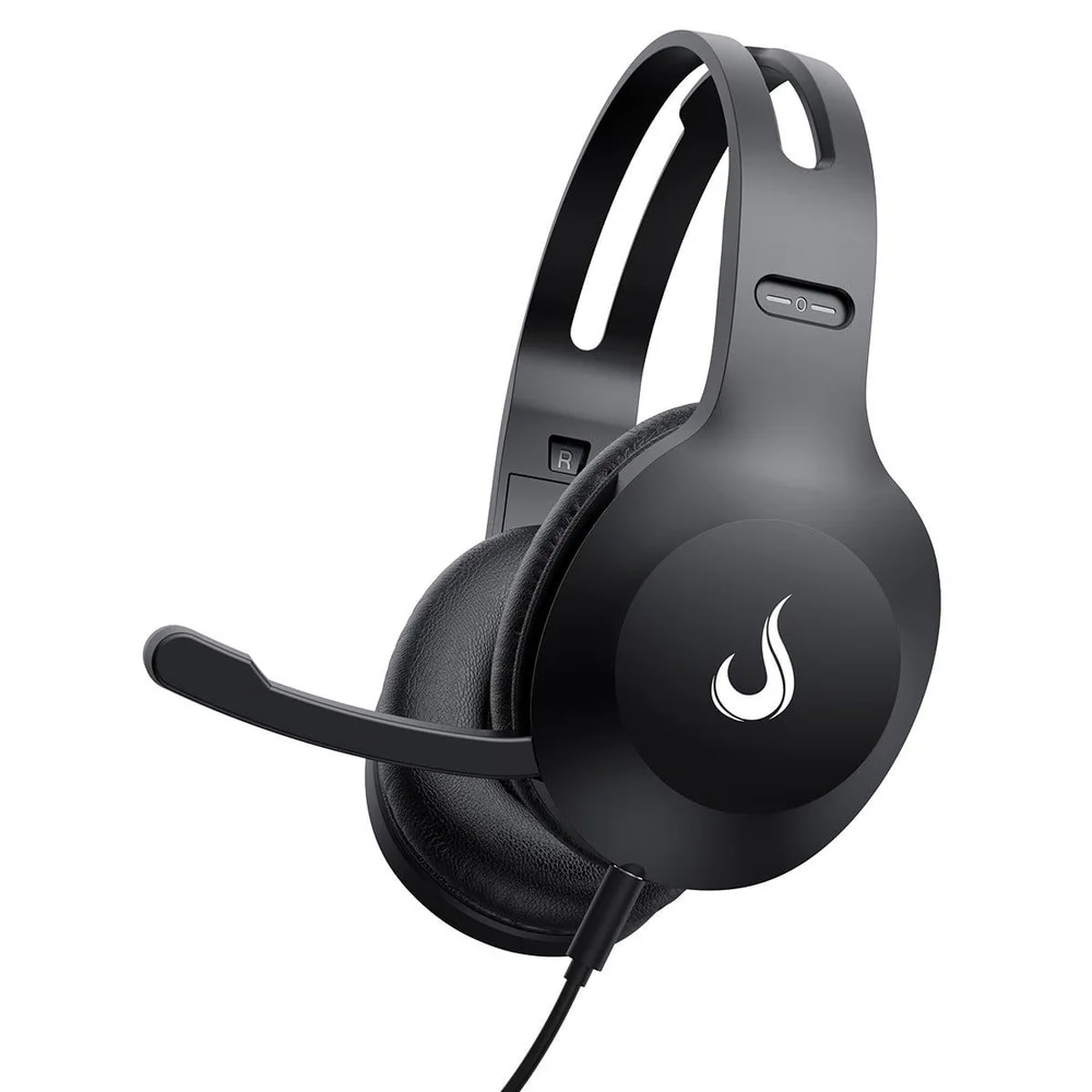 Imagem 4 de 5 do produto Headset Rise Mode Office 03, Drivers De 40mm, Com Microfone, Preto, Rm-hs-of-03-fb