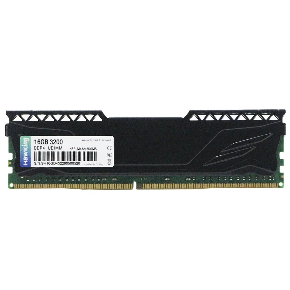 Imagem 3 de 3 do produto Memória Ddr4 Hawking, 16gb, 3200mhz, Preta, Hsr-m43216dgms