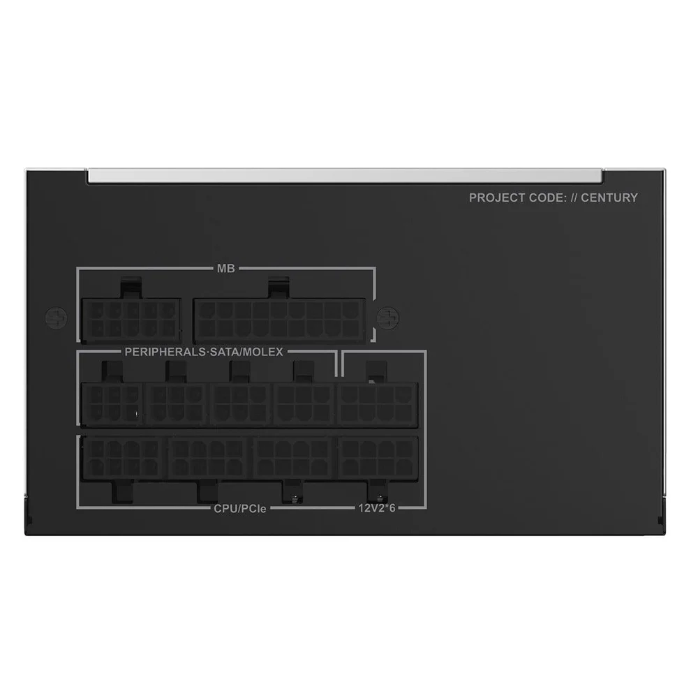 Imagem 2 de 5 do produto Fonte Montech Century Ii 550w, 80 Plus Gold, Atx 3.1, Pfc Ativo, Full Modular, Cinza