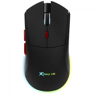 Mouse Gamer Xtrike Me Gw-613, Wireless/bluetooth, RGB, 10.000 Dpi, 6 Botões, Preto