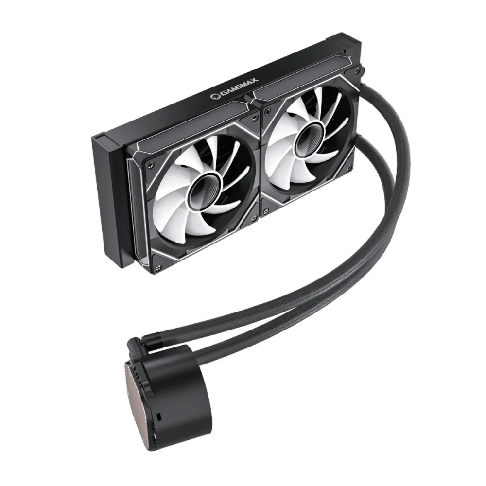 Imagem 2 de 5 do produto Water Cooler Gamemax Iceburg 240 Digital Bk, ARGB, 240mm, Intel-amd, Preto