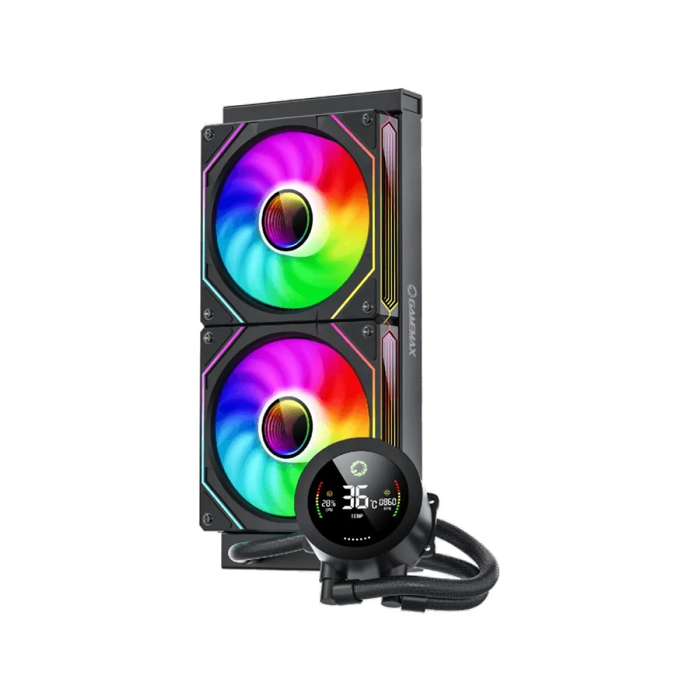 Imagem 5 de 5 do produto Water Cooler Gamemax Iceburg 240 Digital Bk, ARGB, 240mm, Intel-amd, Preto