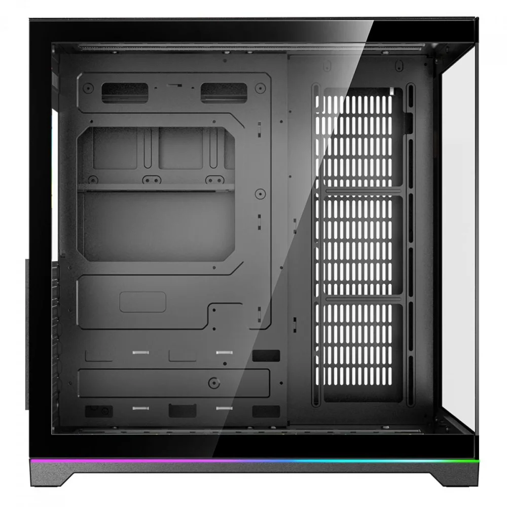 Imagem 2 de 5 do produto Gabinete Gamer Rise Mode Galaxy Glass Standard V2 LED ARGB, Mid Tower, Vidro Temperado, Atx, Sem Fonte, Sem Fan, Preto, Rm-ga-ggst2l-fb