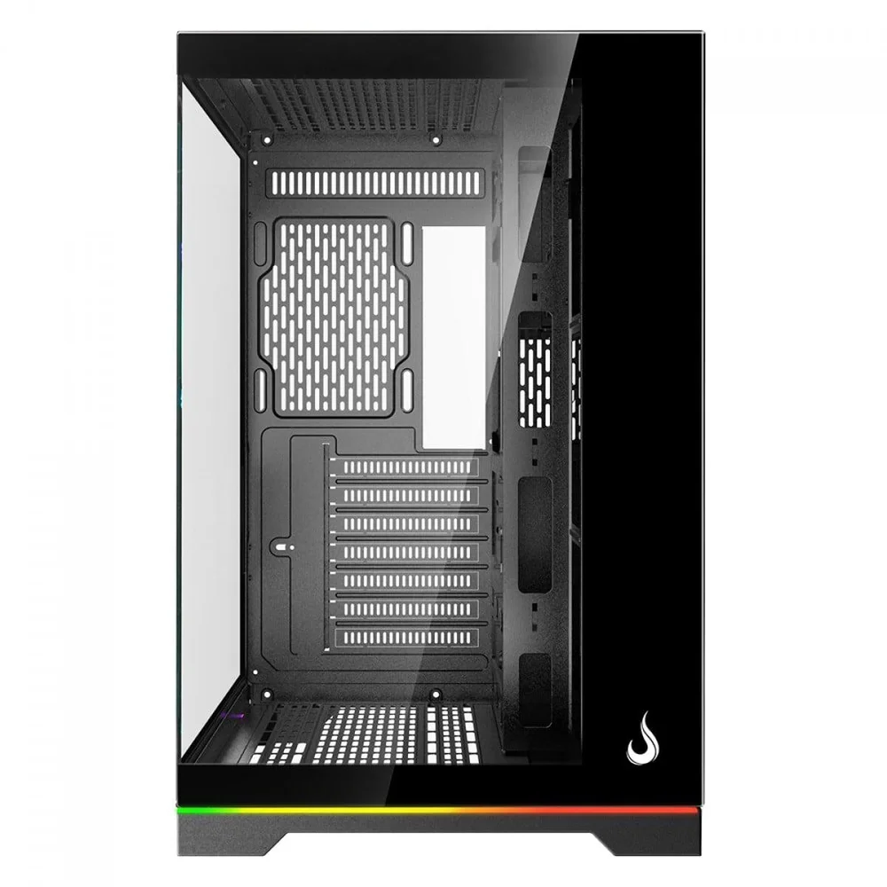 Imagem 5 de 5 do produto Gabinete Gamer Rise Mode Galaxy Glass Standard V2 LED ARGB, Mid Tower, Vidro Temperado, Atx, Sem Fonte, Sem Fan, Preto, Rm-ga-ggst2l-fb