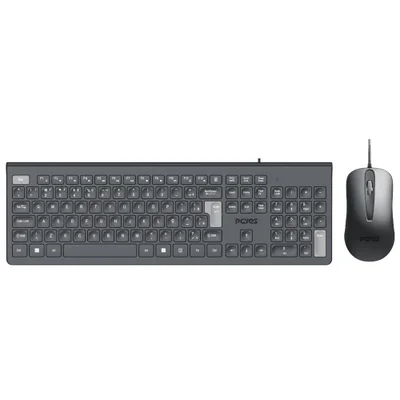 Kit Teclado E Mouse Usb PCyes Soft Preto - Cmbsfbk