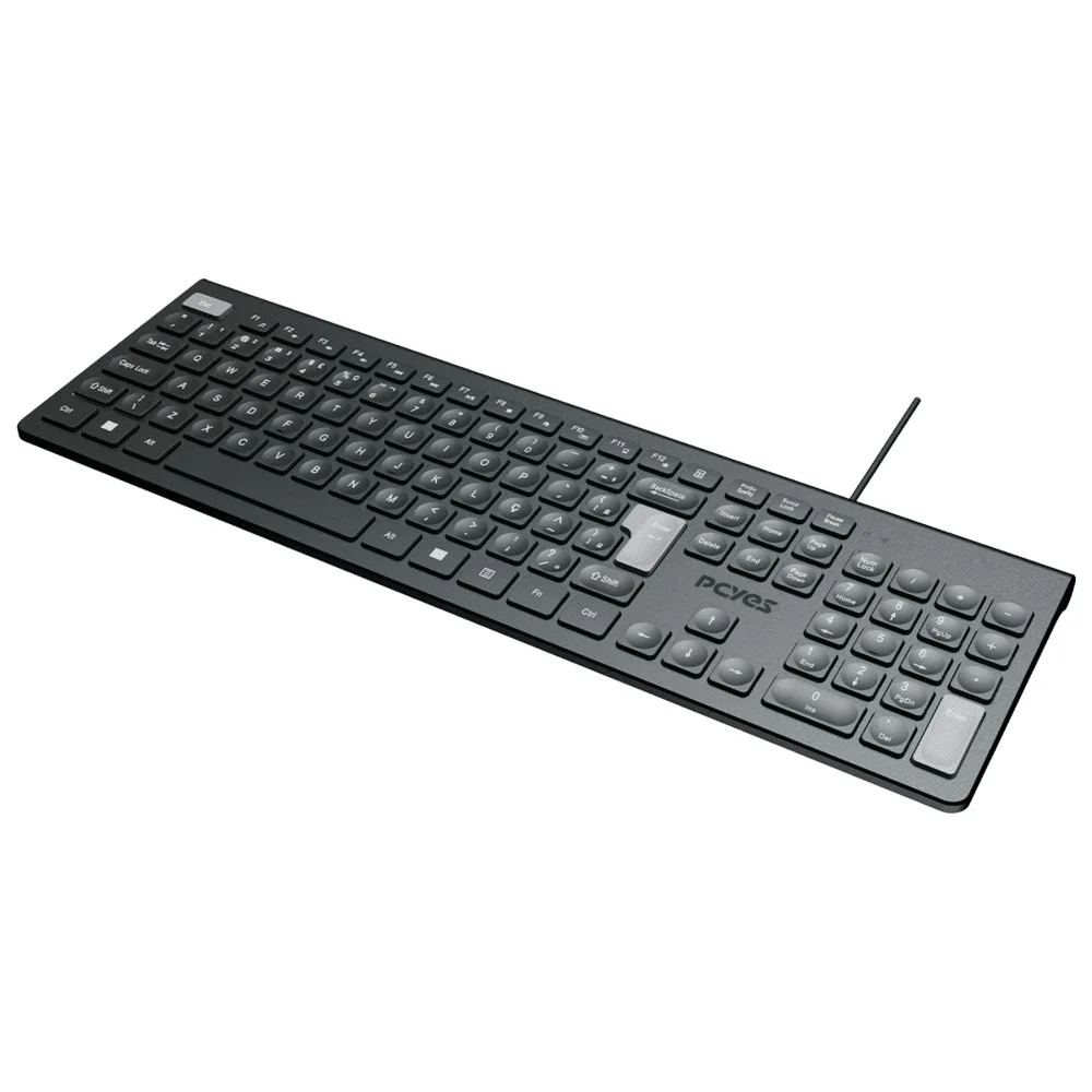 Imagem 3 de 3 do produto Kit Teclado E Mouse Usb PCyes Soft Preto - Cmbsfbk