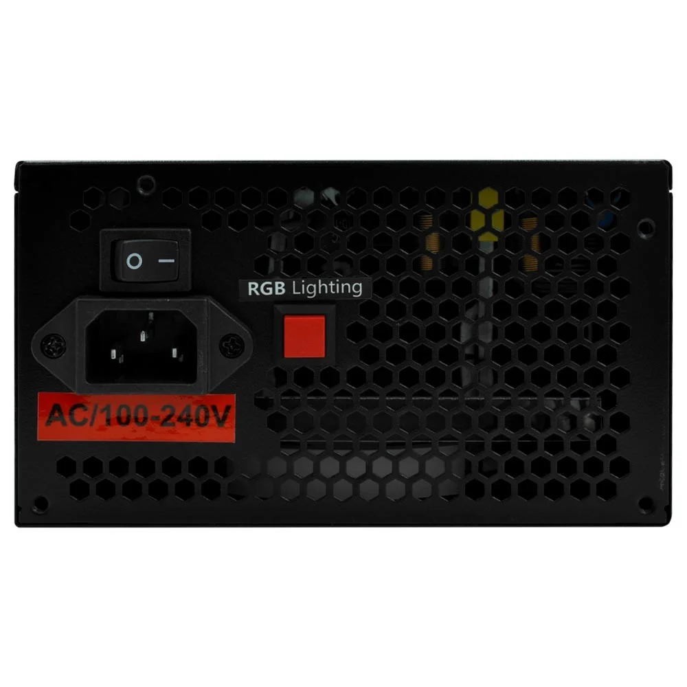 Imagem 3 de 3 do produto Fonte De Alimentação Satellite Atx500 500w Atx Não Modular 80 Plus Bronze RGB Cooler Silencioso Bivolt PC Gamer