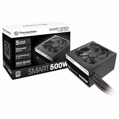 Fonte De Alimentação Thermaltake Smart Series Spd-0500p 500w Atx 80 Plus White Não Modular Pfc Ativo Silenciosa PC Gamer