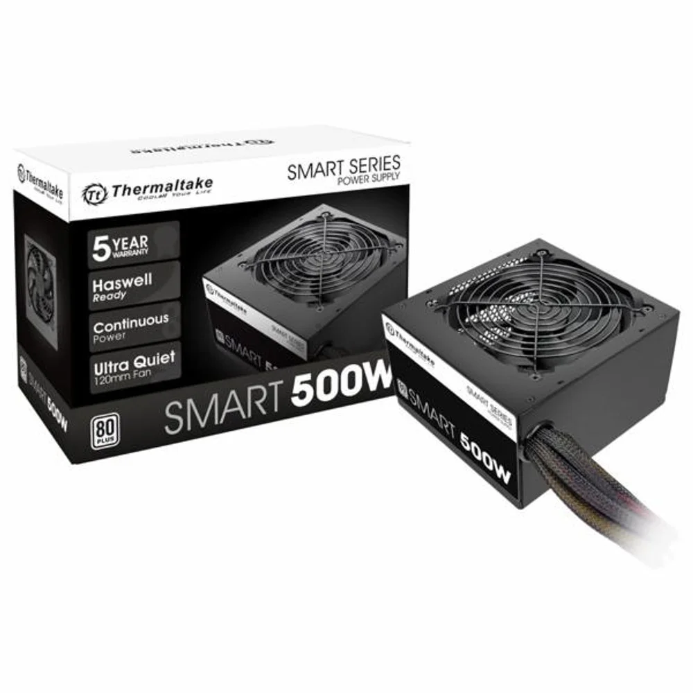 Fonte De Alimentação Thermaltake Smart Series Spd-0500p 500w Atx 80 Plus White Não Modular Pfc Ativo Silenciosa PC Gamer Fonte De Alimentação Thermaltake Smart Series Spd-0500p 500w Atx 80 Plus White Não Modular Pfc Ativo Silenciosa PC Gamer