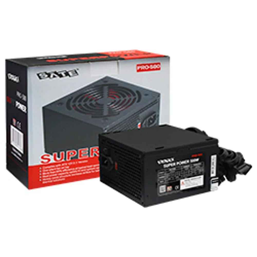 Fonte De Alimentação Satellite Pro-580 500w Atx Não Modular Bivolt Silenciosa Cooler 120mm Preto