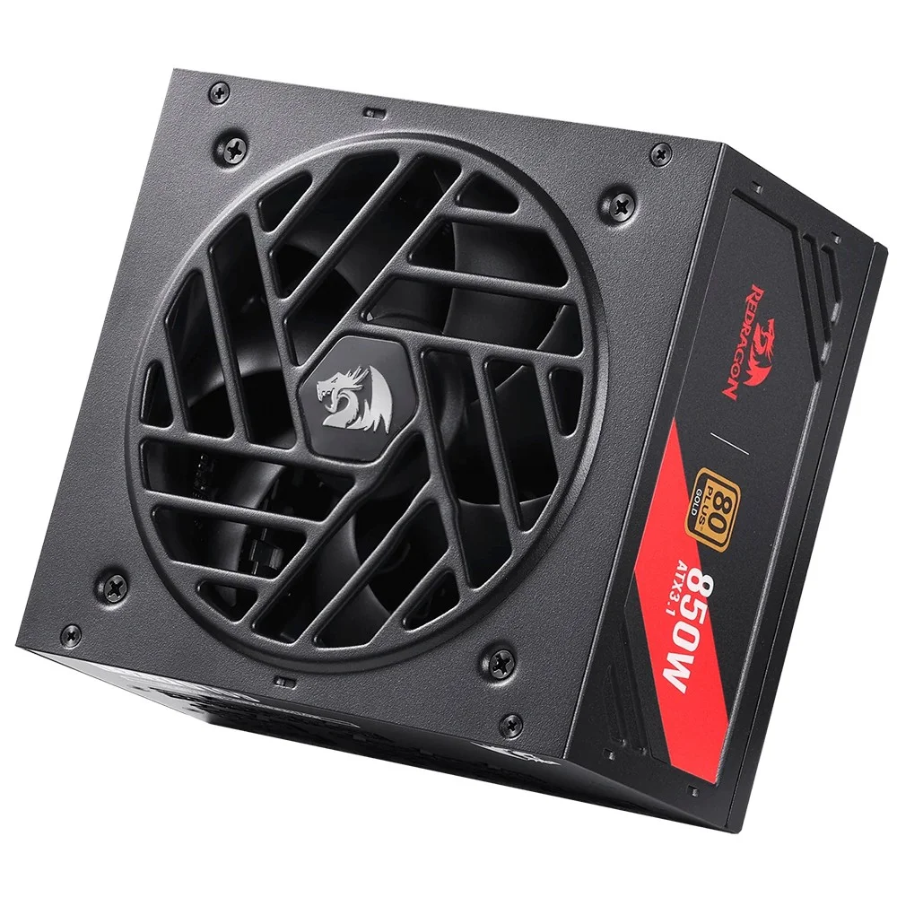 Fonte De Alimentação Redragon Gc-ms01 Master 850w Atx Modular 80 Plus Gold Pfc Ativo Bivolt Silenciosa Preto