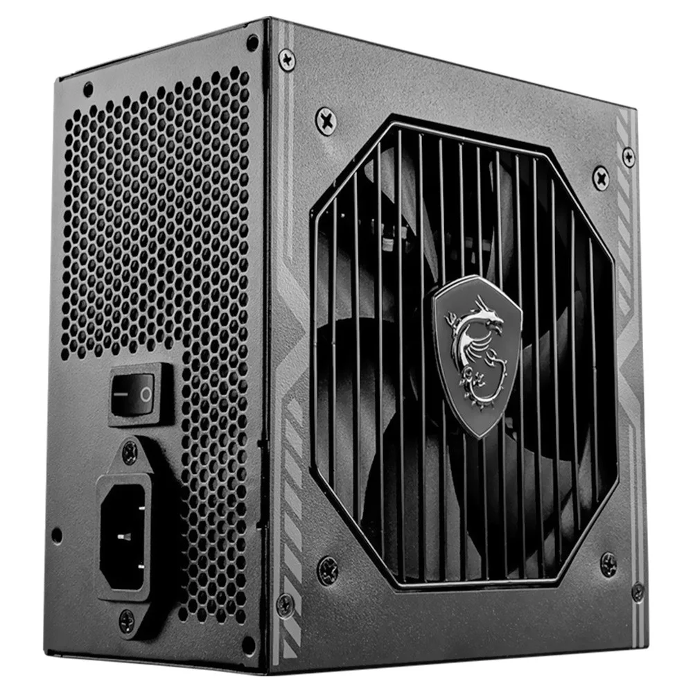 Fonte De Alimentação Msi Mag A750bn PCie5 750w 80 Plus Bronze Não Modular Atx 3.0 Bivolt Preto