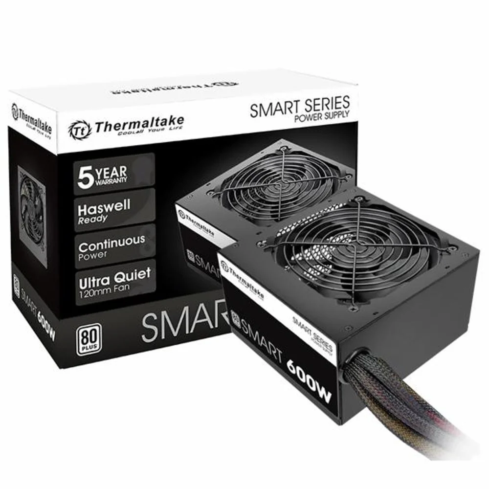 Fonte De Alimentação Thermaltake Smart Series Spd-0600p 600w Atx Não Modular 80 Plus White Bivolt Silenciosa Para PC Gamer Fonte De Alimentação Thermaltake Smart Series Spd-0600p 600w Atx Não Modular 80 Plus White Bivolt Silenciosa Para PC Gamer