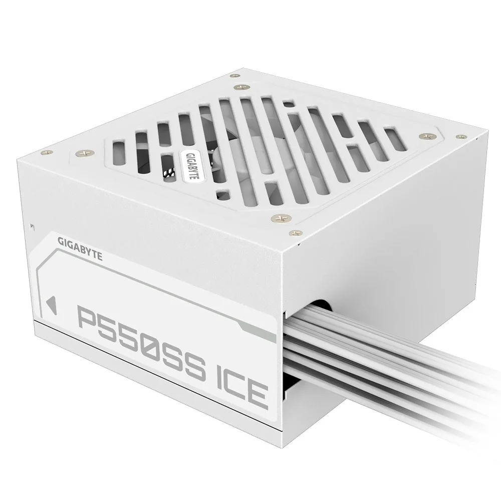 Imagem 3 de 3 do produto Fonte De Alimentação Gigabyte Gp-p550ss Ice 550w Atx Não Modular 80 Plus Silver Pfc Ativo Bivolt Preto