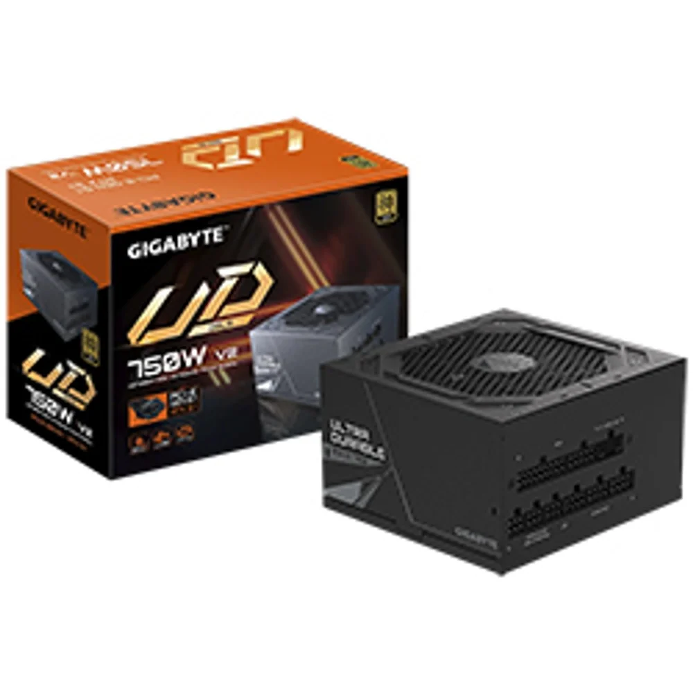 Fonte De Alimentação Gigabyte Gp-ud750gm Pg5 V2 750w 80 Plus Gold Atx 3.1 Modular Preto PCie 5.0