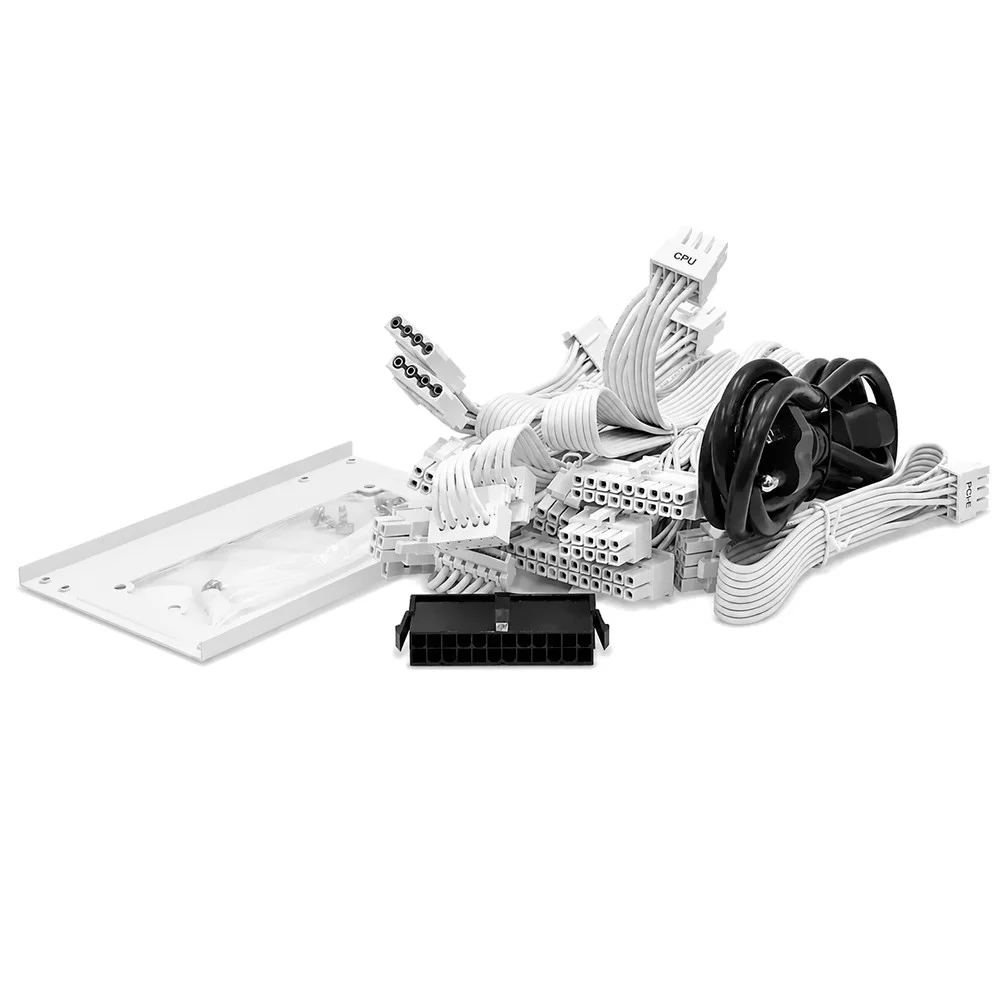 Imagem 2 de 3 do produto Fonte De Alimentação Redragon Gc-ps015w 750w Sfx Modular 80 Plus Platinum Pfc Ativo Branco Silencioso Bivolt