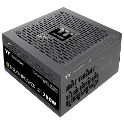 Fonte De Alimentação Thermaltake Toughpower Gt 750w Ps-tpt-0750fnfagu-3 Atx 3.1 Modular 80 Plus Gold Pfc Ativo Preto