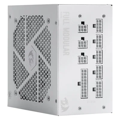 Fonte De Alimentação Redragon Gc-ps006w-1 750w Atx Modular 80 Plus Gold RGB Pfc Ativo Bivolt Branco Silencioso Gamer
