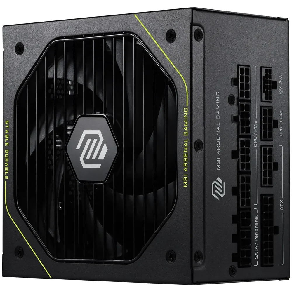 Imagem 2 de 3 do produto Fonte De Alimentação Msi Mag A1200pls 1200w Atx / Modular / 80 Plus Platinum Atx 3.1)