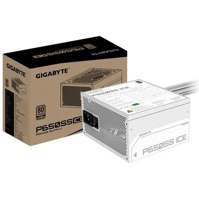 Fonte De Alimentação Gigabyte Gp-p650ss Ice Atx / Não Modular / 80 Plus Silver