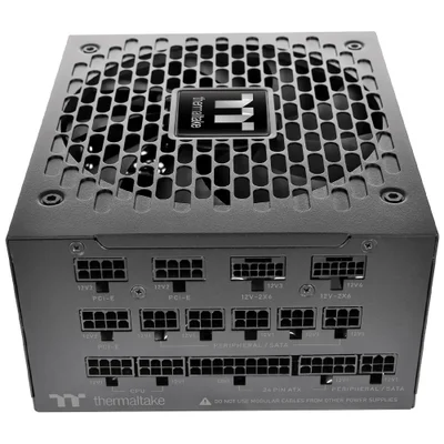 Fonte De Alimentação Thermaltake Toughpower Tf3 Ps-tpd-1300fnfatu-1 1300w Atx 3.1 Modular 80 Plus Titanium PCie 5.0 Preto