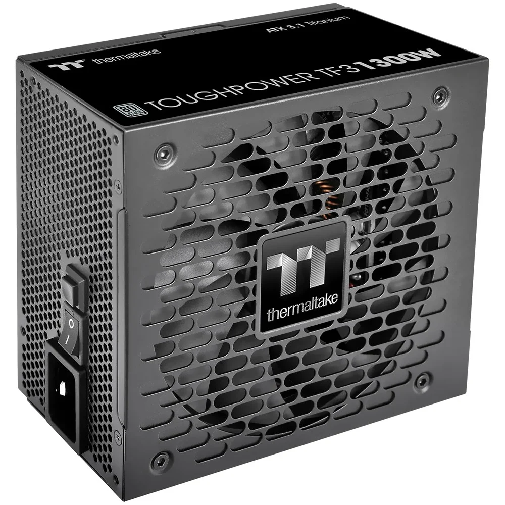 Fonte De Alimentação Thermaltake Toughpower Tf3 Ps-tpd-1300fnfatu-1 1300w Atx 3.1 Modular 80 Plus Titanium PCie 5.0 Preto