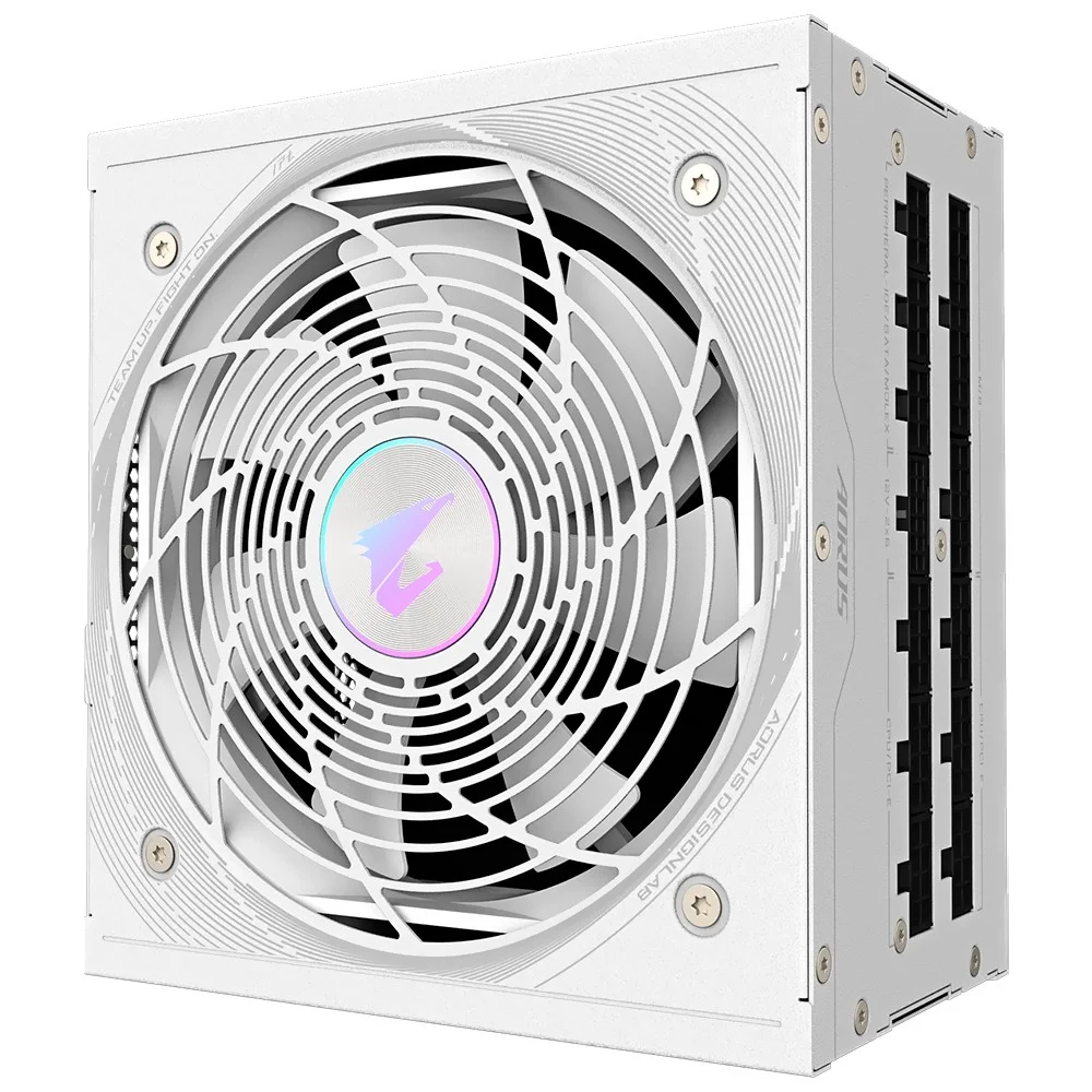 Fonte De Alimentação Gigabyte Aorus Elite Gp-ae1000pm Pg5 Ice 1000w Atx 3.1 Modular 80 Plus Platinum Bivolt Branco PCie 5.1 Gamer Fonte De Alimentação Gigabyte Aorus Elite Gp-ae1000pm Pg5 Ice 1000w Atx 3.1 Modular 80 Plus Platinum Bivolt Branco PCie 5.1 Gamer