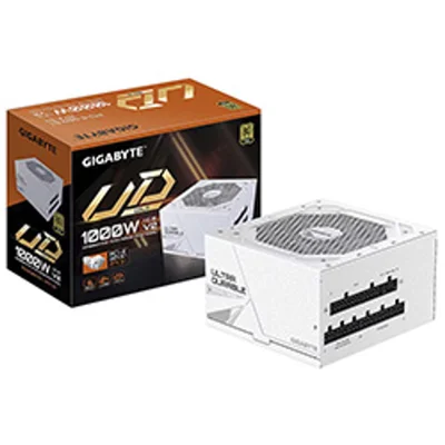 Fonte De Alimentação Gigabyte Gp-ud1000gm Pg5 Ice V2 1000w Atx 3.1 Modular 80 Plus Gold Pfc Ativo Branco