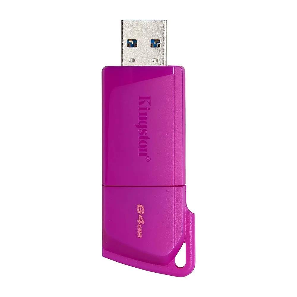 Imagem 3 de 3 do produto Pendrive Kingston Datatraveler Exodia M 64gb Usb 3.2 Kc-u2l64-7lp Roxo Alta Velocidade Portátil
